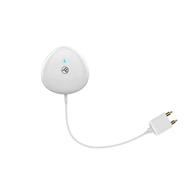 Imagen de TELLUR SMART Sensor Agua WiFi, Detector de Fugas Agua, Aplicación Móvil, Alarma Acústica y Notificación Funciona con Baterías LR03 (AAA) Dura Hasta 6 Meses, Cable 1m, No Necesita HUB