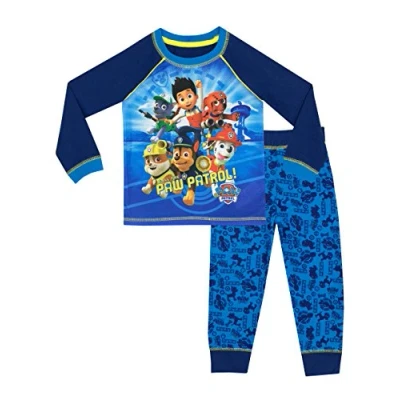 Imagen de Paw Patrol Pijamas niños Pijama de algodón Suave con Marshall, Chase y Ryder Pijs Patrulla Canina Oficiales Licencia 5 6 Años