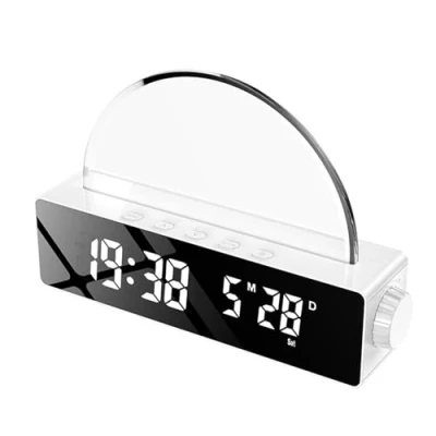 Imagen de Osmond lámpara de amanecer, reloj despertador luz despertador, simulador sol mesita noche, luces que cambian color para dormitorio, ,