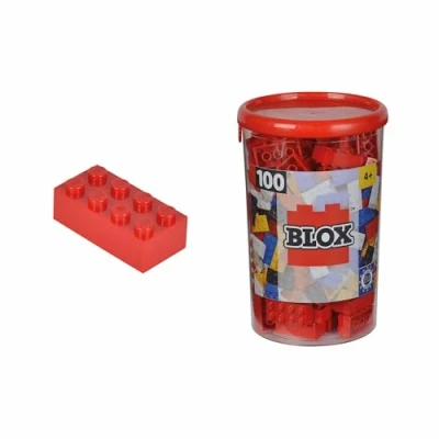 Imagen de Blox Bote de 100 Bloques, Color Rojo (Simba 4118905)