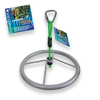 Imagen de Schildkröt Spinning Wheel Jungle Rueda Grande de Metal para niños y Adultos, Accesorios línea Ninja, Juventud Unisex