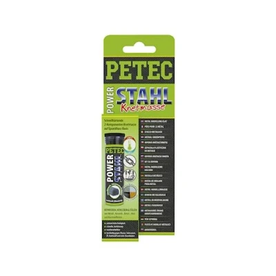 Imagen de PETEC 97450 Pegamento para metal 50C +260C Cartucho sin silicona, resistente al aceite, rebarnizable, endurecible, pulible gris 50 norauto, oscaro,
