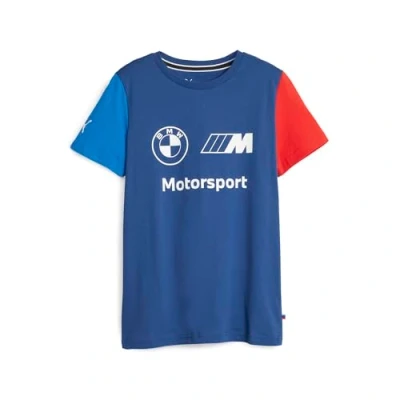 Imagen de Puma BMW m Motorsport Essentials LOGO Camiseta estampada para niños, Talla: 5a, Pro blue color