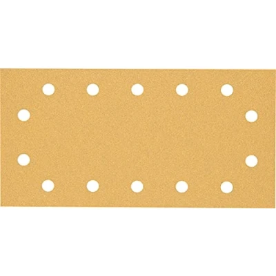 Imagen de Bosch Professional 10 x Lijas Expert C470 con 14 agujeros, para Madera dura, Pintura sobre madera, 115 230 mm, Grano 80, Accesorios Lijadora orbital
