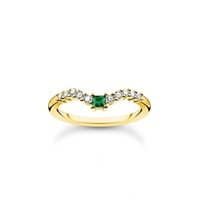 Imagen de Thomas Sabo Anillo plata chapada en oro TR2398 971 7 52
