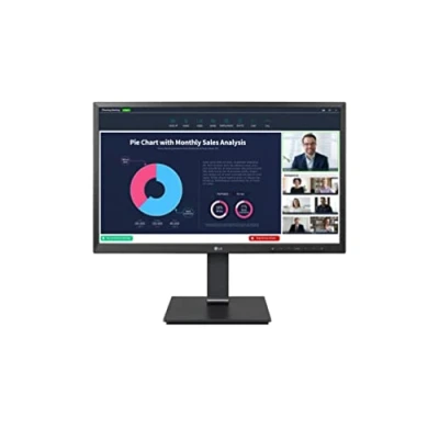 Imagen de LG 24BP750C B 24&quot; Monitor Pro IPS 5ms 75Hz, resolución FHD 1920x1080 (ajuste de altura, inclinación, rotación 90, orientación izquierda/derecha, cámara web (2MP) y micrófono integrados, USB C (65W)