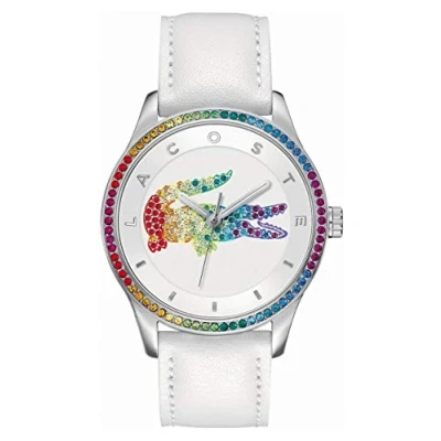 Imagen de Lacoste Reloj Analógico de Cuarzo para mujer con Correa en piel Blanco 2000822