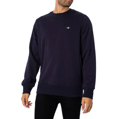 Imagen de GANT REG Shield Cneck Sudadera, Hombre, Talla: Small, Evening blue