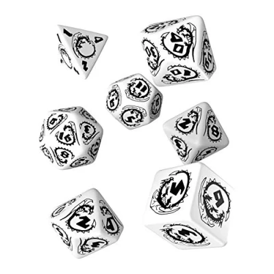 Imagen de Q Workshop Dados Dragones (Blanco negro)