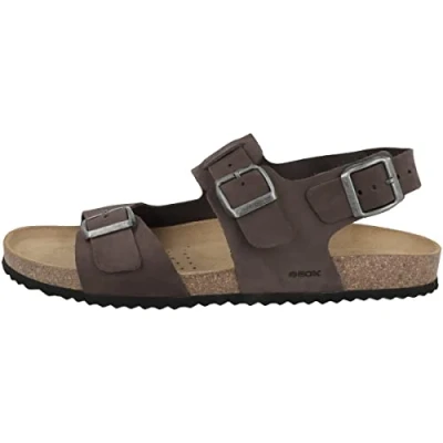 Imagen de Geox U Sandal Ghita A, Sandalias para Hombre, Marrón (Dk Coffee), 45 EU