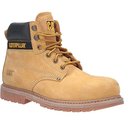 Imagen de Caterpillar CAT Botas de seguridad para hombre, color negro, miel, 41 EU