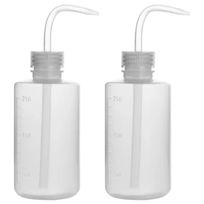 Imagen de stonylab 2 Paquete 250 ml Botella de Lavado, Botellas Plástico para Lavar con Presión, LDPE Material Boca Estrecha, Squeeze Wash Bottle,
