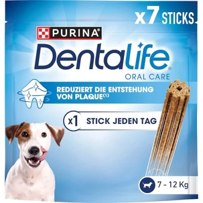 Imagen de Dentalife PURINA Snacks para perros pequeños y grandes, reduce la formación de sarro, paquete 5 o 6 unidades pequeños, x 115 g