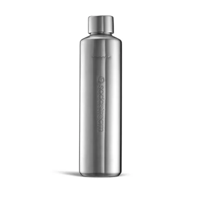 Imagen de SodaStream Botella térmica de metal Duo 0,8 l, acero inoxidable, apta para lavavajillas, compatible con &amp; E Duo, mantiene el calor y frío hasta 12 horas, 1 unidad