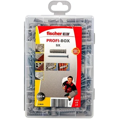 Imagen de Fischer Caja de tacos y tornillos juego profesional, 518525
