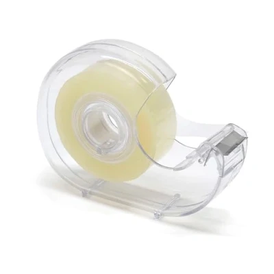 Imagen de Waytex 930921 Cinta adhesiva transparente con carrete, alto poder adhesivo, ancho 19 mm, rollo de 33 m, calidad profesional, grosor 50 micras, brillante