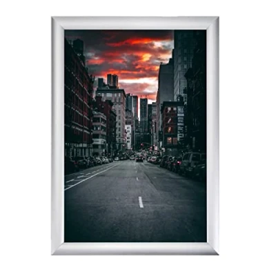 Imagen de Albyco Marco de fotos clip A4 formato 21 x 30 cm Grosor del 25 mm aluminio