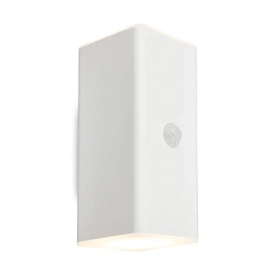 Imagen de BRILONER aplique LED batería recargable con detector de movimiento, sensor crepuscular, temporizador 20 seg., lámpara exterior, foco LED, 15,5x6,5x8,5 cm (HxAxP), blanco