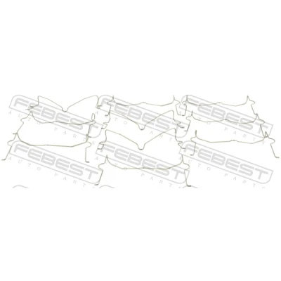 Imagen de FEBEST 0103 004 PCS10 Muelle, pastilla del freno de disco