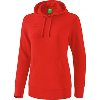 Imagen de ERIMA Basic Uni Sweat Sudadera con Capucha, Women&#039;s, Rojo, 34