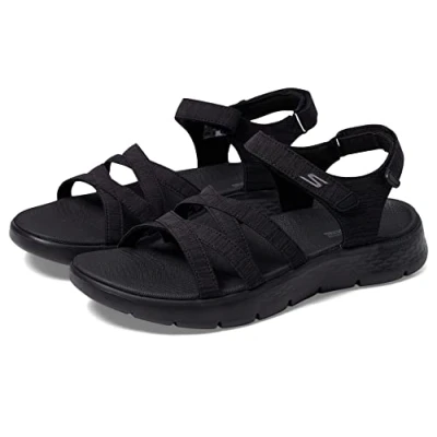 Imagen de Skechers Go Walk Flex Sandal Sunshine, Sandalias Mujer, Negro, 41 EU