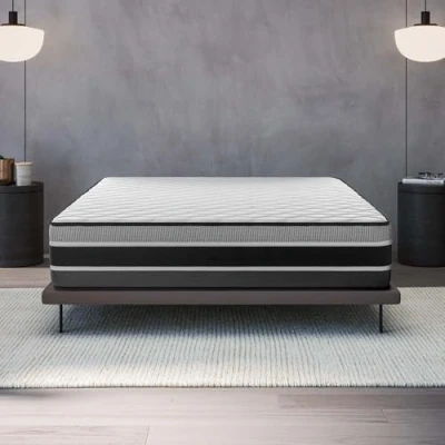 Imagen de COSMOS Colchón Híbrido 135x190 cm Altura 30 Felis Espuma HR y Blue Latex Firme, Transpirable, Hipoalergénico, Ergonómico Muelles Ensacados, Reversible