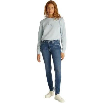 Imagen de Calvin Klein Vaqueros Mujer Mid Rise Skinny Fit, Azul (Denim Medium), 30W/28L