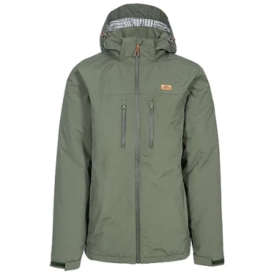 Imagen de Trespass Toffit Chaqueta impermeable con capucha extraíble para hombre (1 unidad)