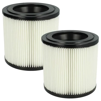 Imagen de vhbw Set de filtros 2x Filtro plisado compatible con Kärcher NT 22/1 Ap BP L Pack, AP, aspiradora Filtro, cartucho