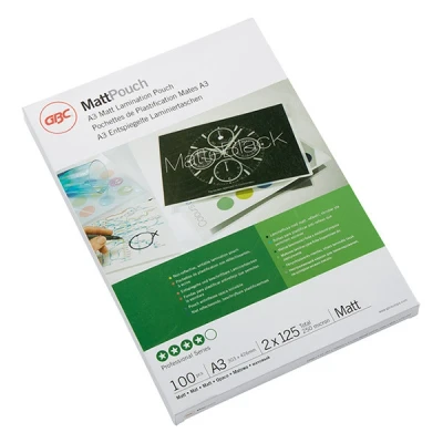 Imagen de GBC 3747235 Carteras DIN A3 mate (303X426) 2X125 micras (caja 100)