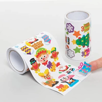 Imagen de Baker Ross FC228 Pegatinas de Navidad Paquete 600, para Niños, ideal Proyectos Arte y Manualidades hacer Tarjetas Scrapbooking Niños