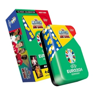 Imagen de Topps Euro 2024 Match Attax Oficial Mega Lata 2 Next Gen ¡Contiene 44 Cartas más 4 exclusivas Limited Edition!