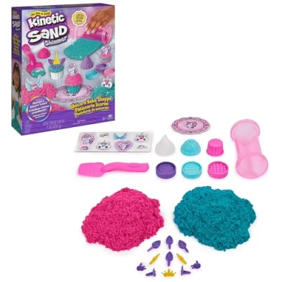 Imagen de Kinetic Sand PASTELERÍA de Unicornio 453 g Arena Mágica con 8 Herramientas para Mezclar, Moldear y Crear Kit Manualidades Niños 6065201 Juguetes 3 Años +