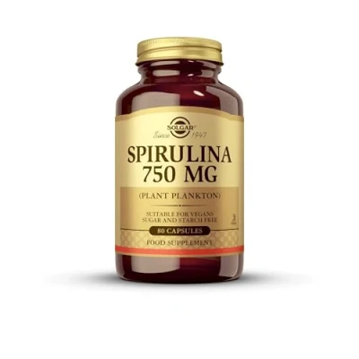 Imagen de Solgar Espirulina Vegetarian 750 mg 80 Comprimidos