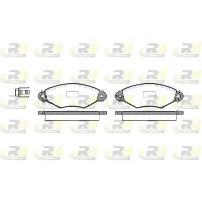 Imagen de RIDEX 402B0066 Juego de pastillas freno Eje delantero excl. contacto avisador desgaste PEUGEOT: 206 Hatchback, 306 Berlina