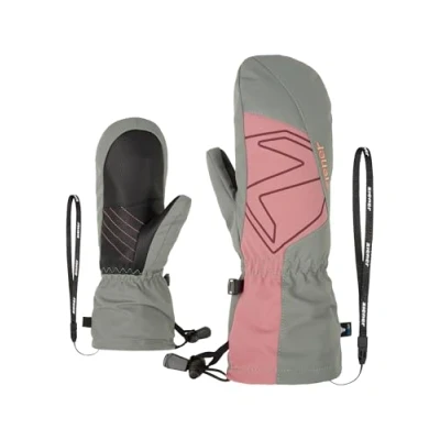 Imagen de Ziener LAVALINO Manoplas de esquí para niños, Impermeables, puño Largo, moño, 7,5
