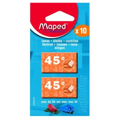 Imagen de Maped Set de 10 cuchillas repuesto 45º para MatCutter