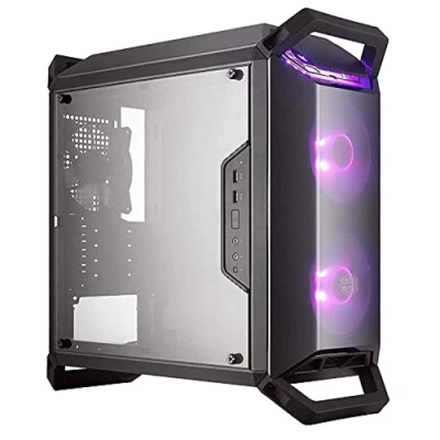 Imagen de Cooler Master MasterBox Q300P Caja de Ordenador Mini Torre mATX RGB para Gaming Portátil con Visualización Total en Panel Lateral, Cableado Ordenado, y Múltiples Opciones Refrigeración