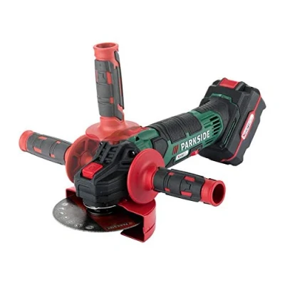 Imagen de Amoladora angular inalámbrica PWSA B3 X20V (con batería y cargador, en maletín de transporte) Verde