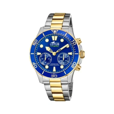 Imagen de LOTUS Reloj Modelo 18801/1 de la colección Connected, Caja 44,5 mm Azul con Correa Acero Bicolor para Caballero