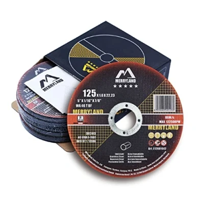 Imagen de Merryland Disco de Corte 125 Metal para Amoladora Angular, X 1,6 22,23 mm 25 Piezas, Acero INOX Hierro, Experto Line E12081642