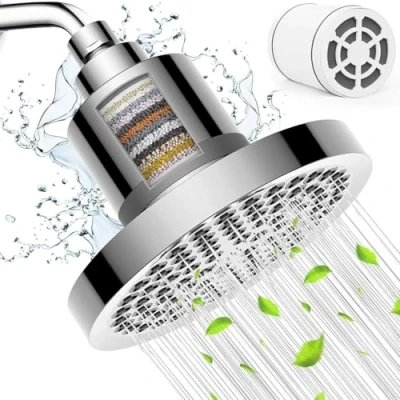 Imagen de JINYOMFLY Alcachofa Ducha con Filtro, Anticalcárea, Cabezal Alta Presion, Rociador para Ahorro de Agua