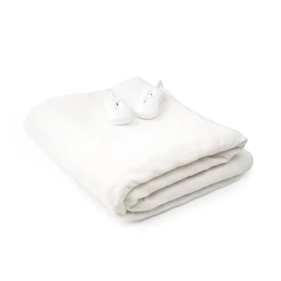 Imagen de InnovaGoods Calientacamas Eléctrico Doble 60+60 W, Manta electrica Tipo cubrecolchón eléctrico, Calefactor con 3 Niveles de Temperatura, Mantas para Cama Grosor Aprox. 0,5 cm. 140x160