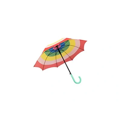 Imagen de Fisura Paraguas grande. juvenil. automático con botón. resistente estampado. 106 centímetros de diámetro. (Arcoiris, multicolor)