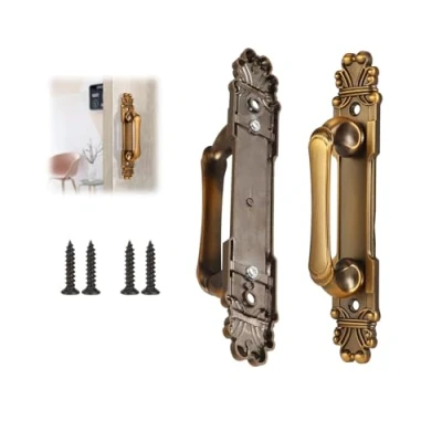 Imagen de 2 Tiradores de Cajones Antiguos,165mm Tirador para Muebles Armarios con Tornillos Diseño Bronce Antiguo Puerta Manijas Puertas Armario, Cajoneras, Cofres