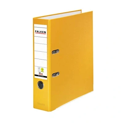 Imagen de Carpeta Falken S de polipropileno, color, DIN A4, color amarillo ancho