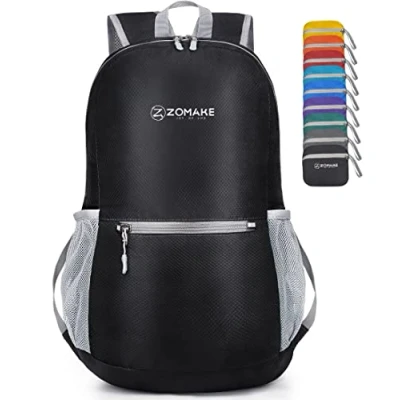 Imagen de ZOMAKE Mochila Plegable Ultraligera Mochilas de Senderismo Pequeña Con Resistencia Al Agua 20L Para Hombre Mujer Viaje Trekking Deporte(Rojo)