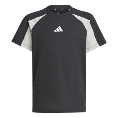 Imagen de adidas Performance Unisex Camiseta estampada para niños, Talla: 7 8a, Black/wonder silver/white
