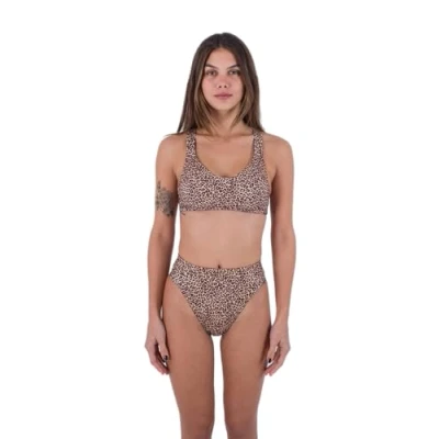 Imagen de Hurley Parte Superior del Bikini Mujer MAX Leopard Cross Back