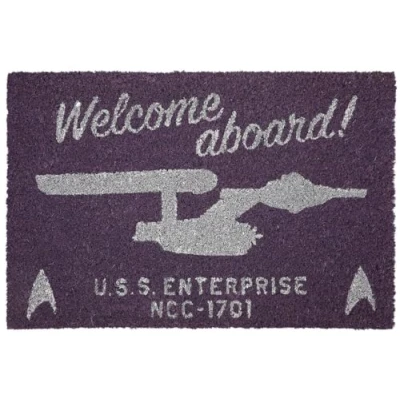Imagen de Star Trek Welcome Aboard! Unisex Felpudo Multicolor, PVC, 40 x 60 cm